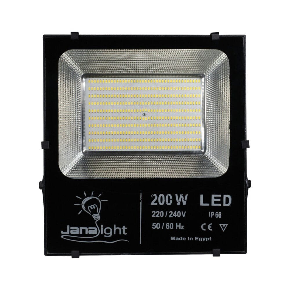 كشاف فلود لايت خارجي 200 وات SMD وورم جنى لايت Outside Warm 200 Watt Flood light